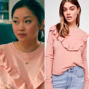 SOLD - aso to all the boys i'ved loved before pink sweater